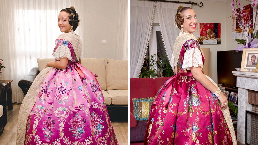 Dos telas de Vives y Marí en la presentación de las Falleras Mayores de Gandia