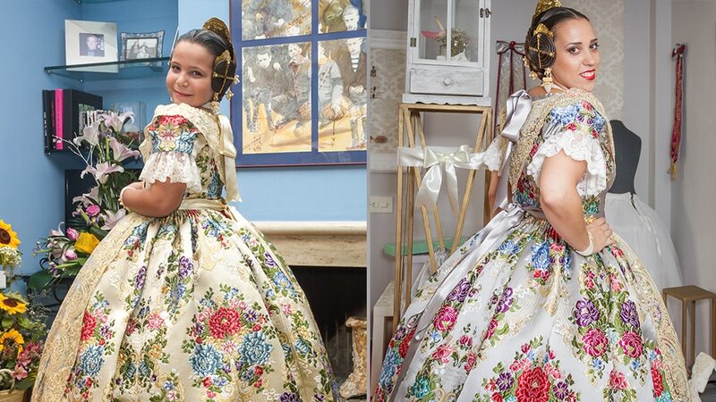 Dos telas de Vives y Marí en la exaltación de las Falleras Mayores de Dénia 2017